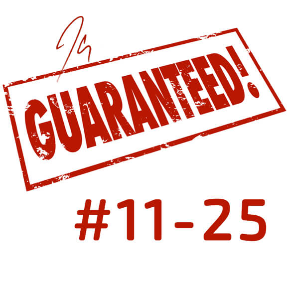 Limited Edition Guarantee (#11-25)