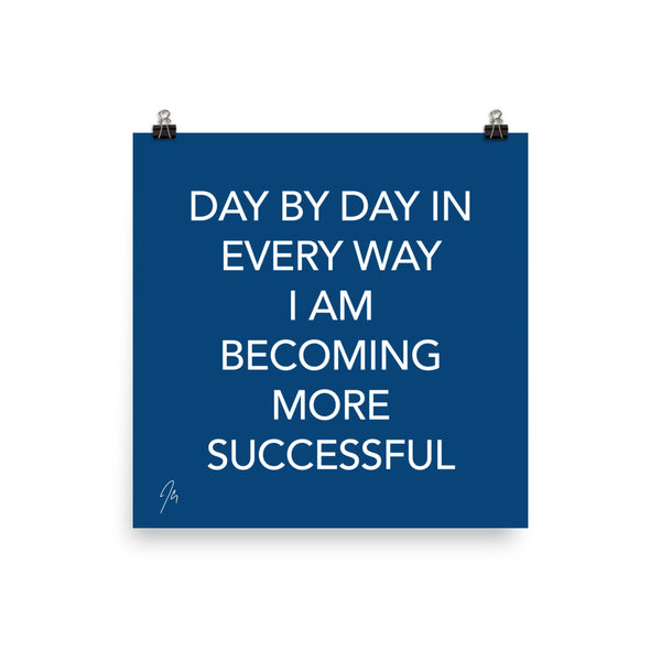 Minimalist I am Successful Affirmations everyday Quote Wall Decor Poster no Framed
